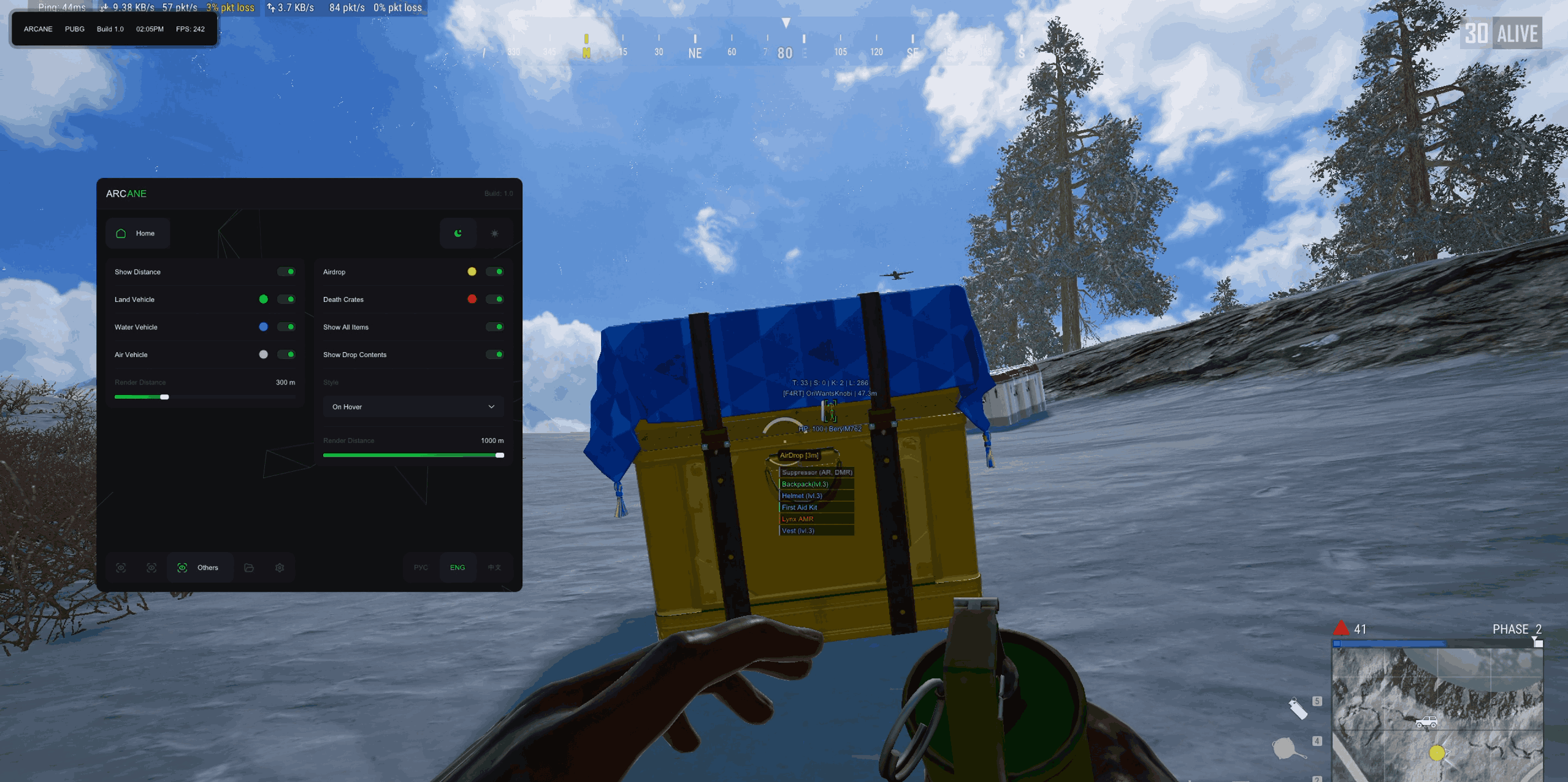Arcane ESP + NO RECOIL